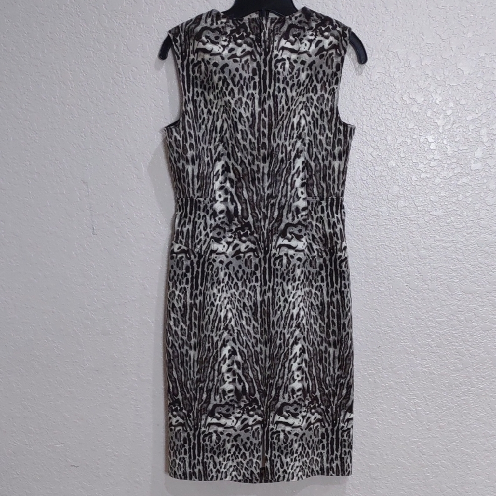 DONNAKARAN New York Leopard Print Sleeveless Dress - Picture 7 of 14